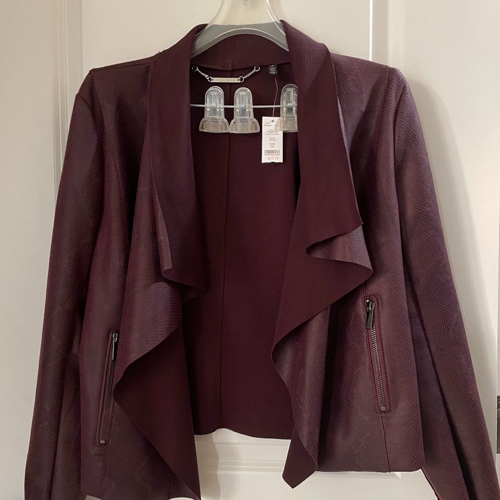 White house Black swing Jacket, (M) Medium Cabernet